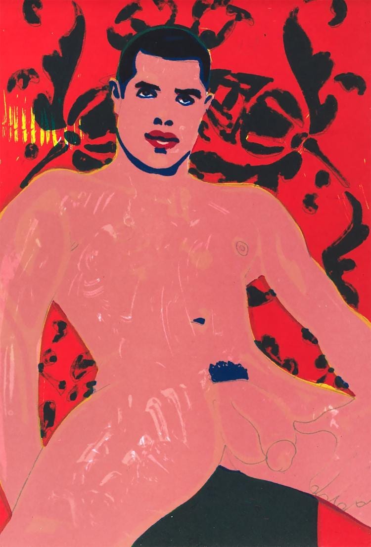 Bas Meerman comparable auction result: colourful signed lithograph by bas meerman