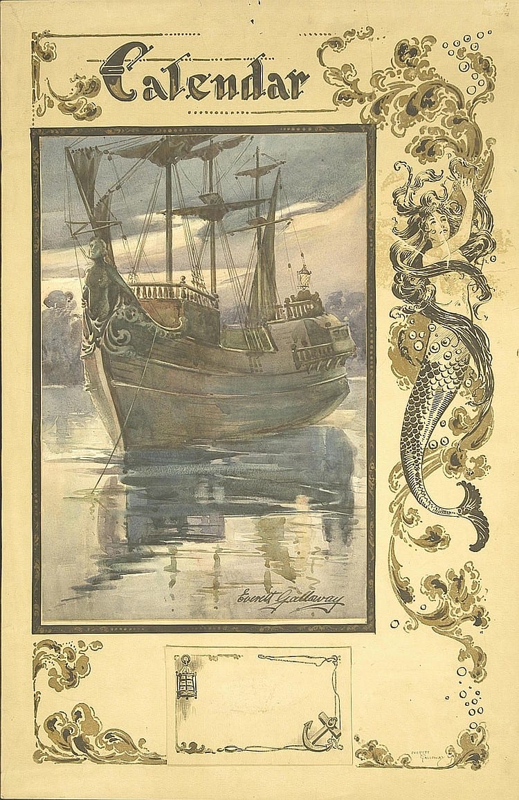 Everett Galloway comparable auction result: everett galloway 20th century calendar design