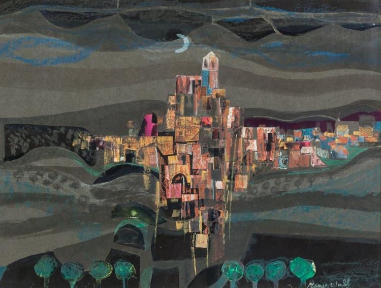 manus walsh b 1940 pueblo andaluciamixed media · Adam's · 2015-09-30 Manus Walsh comparable auction result: manus walsh b 1940 pueblo andaluciamixed media