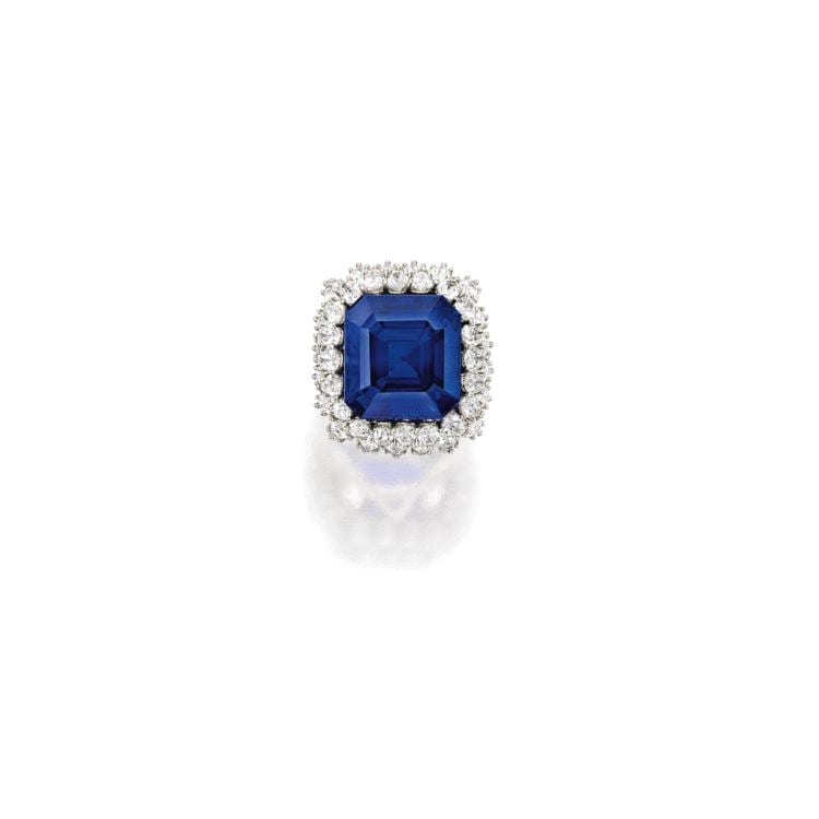 The Jewel Of Kashmir Exceptional Sapphire AND DIAMOND RING comparable sale