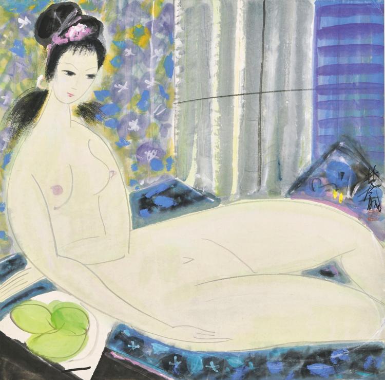 Lin Fengmian (1900-1991) | Nude Model by the Window comparable sale