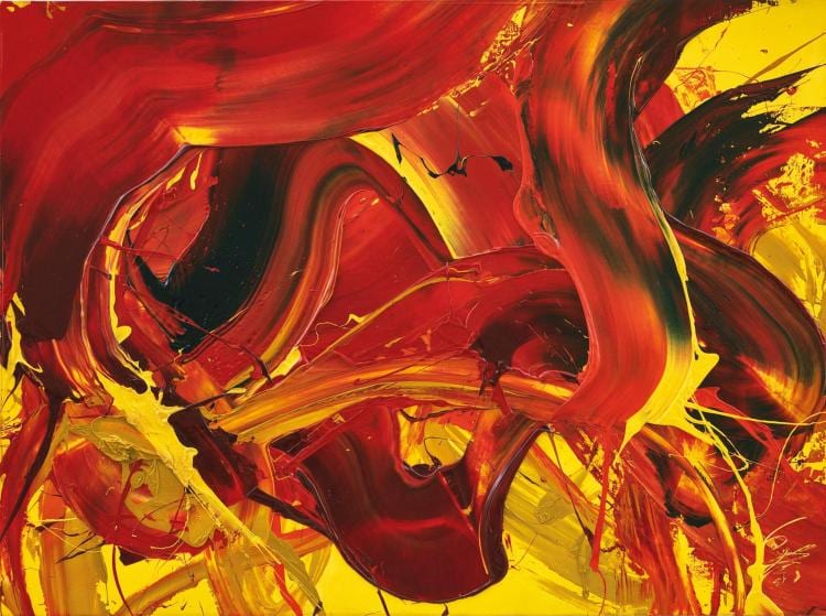 Shiraga Kazuo | Fire of Dattan comparable sale