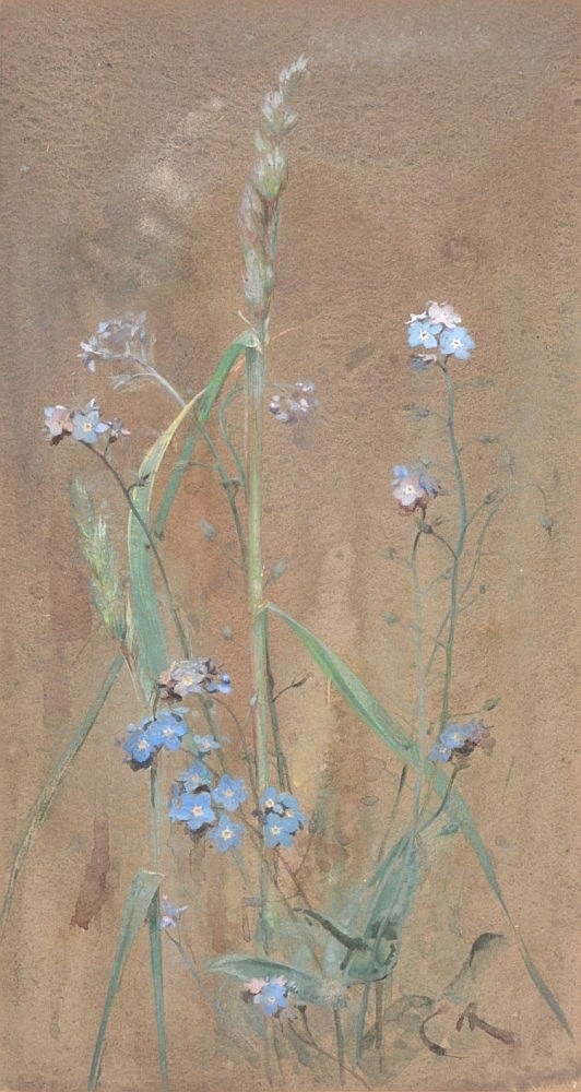 Edwin John Alexander comparable auction result: edwin john alexander 1870 1926 lady s smock forget me nots