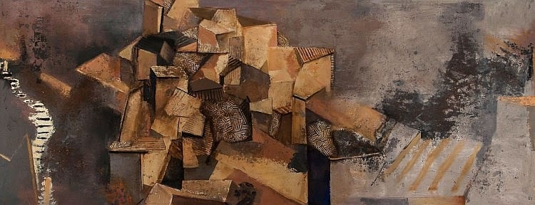 Anthony Whishaw comparable auction result: anthony whishaw b 1930 townscape