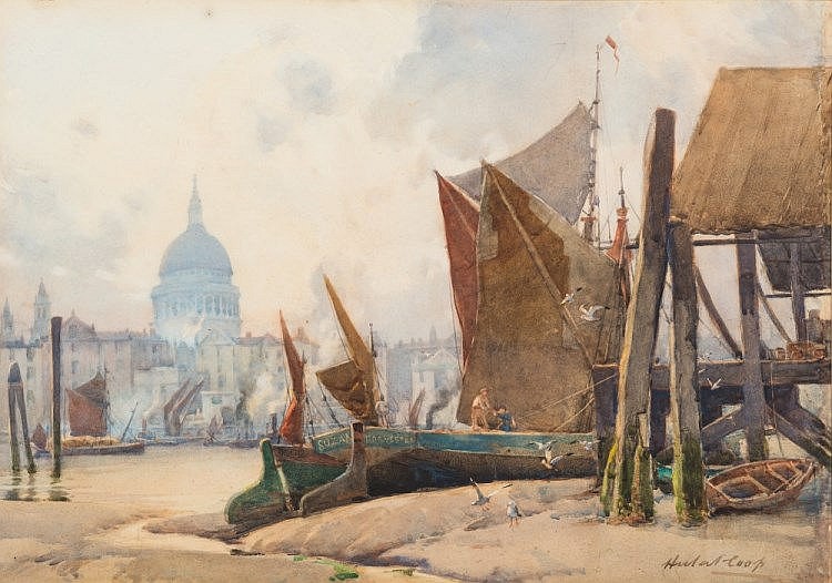 Hubert Coop comparable auction result: hubert coop 1872 1953 east coast hay barges u