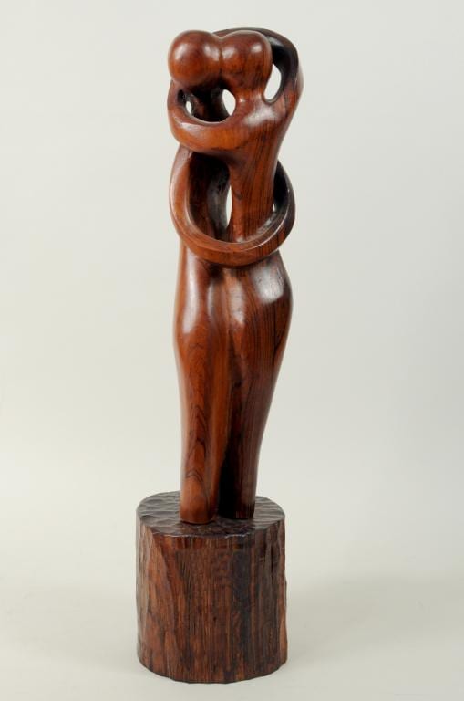 Peter Lipman-Wulf comparable auction result: peter lipman wulf couple embracing sculpture