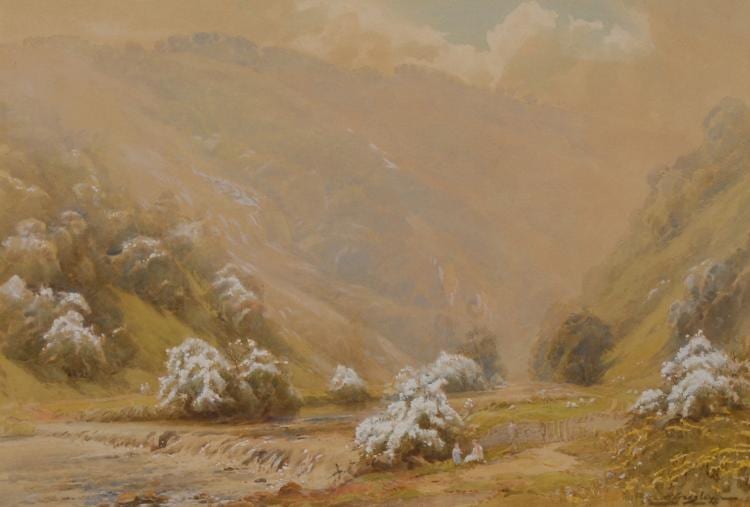 Harold Gresley comparable auction result: harold gresley 1892 1967 dovedale derbyshire signed watercolour 39cm