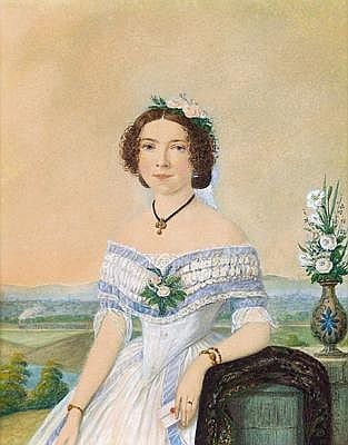 Adalbert Suchy comparable auction result: adalbert suchy klettau 1783 1849 vienna lady with