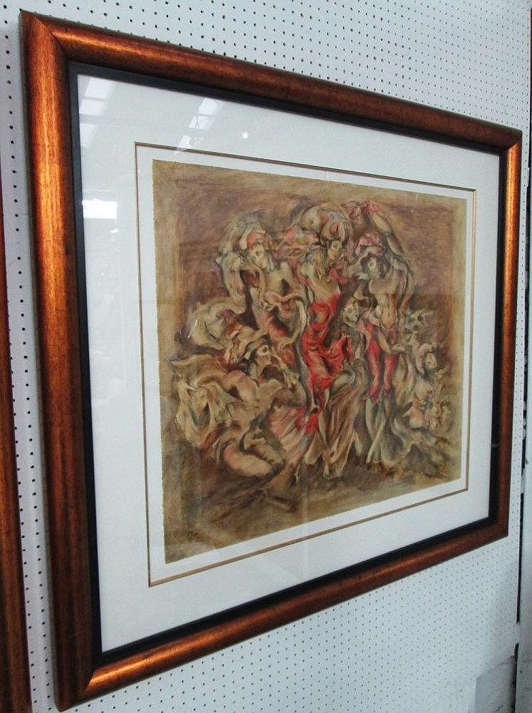 Joy Kirton Smith comparable auction result: joy kirton smith centre stage artists proof 70cm x 70cm certificates