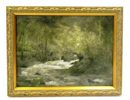 Percy Ives comparable auction result: percy ives american 1864 1928 study of mountain brook the brook from eastdale farm grassmere sic england sept 15 1885