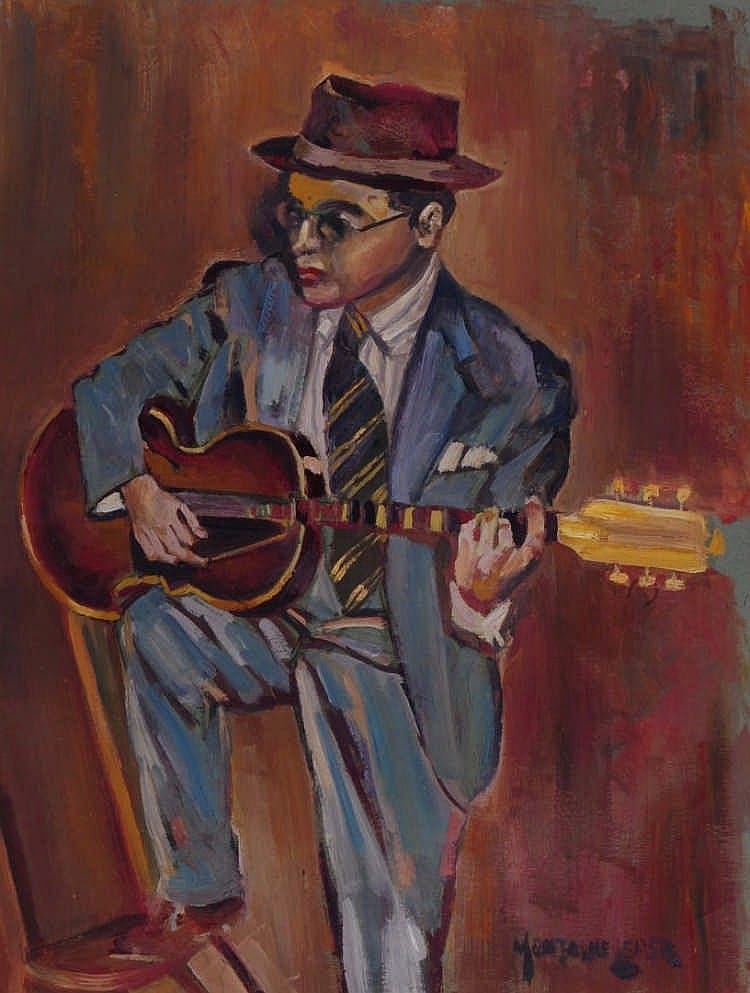 montague leder c 1900 1972 the guitar player si · Mallams · 2015-10-07 Montague Leder comparable auction result: montague leder c 1900 1972 the guitar player si