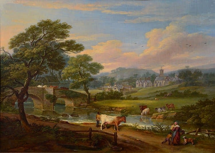 James Leakey comparable auction result: james leakey 1775 1865 otterton village devon