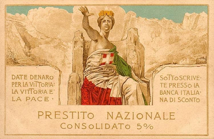 Giovanni Mataloni comparable auction result: cartolina postale pubblicitaria
