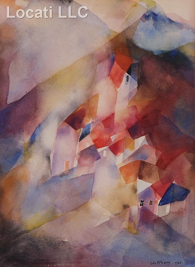 Wolfram André Aichele comparable auction result: aichele wolfram b 1924 watercolor