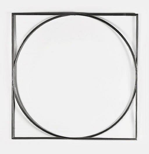 Adriaan Dekkers comparable auction result: vierkant en cirkel in overgang