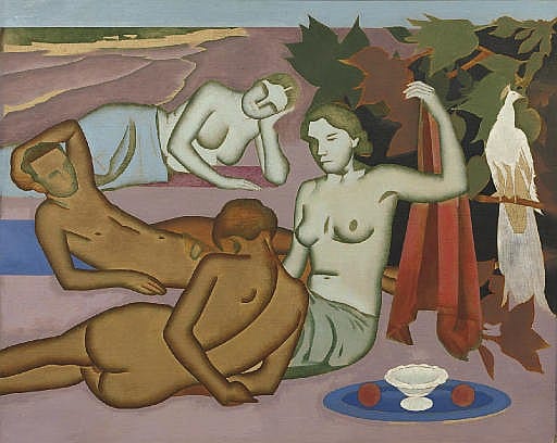 Kasper Niehaus comparable auction result: four nudes with a bird
