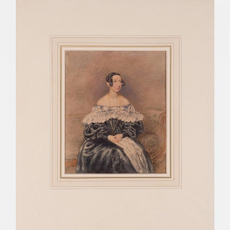 Thomas Charles Wageman comparable auction result: thomas charles wageman british 1787 1863 mary alice stewart watercolor