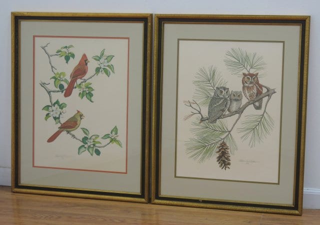 Albert Earl Gilbert comparable auction result: albert earl gilbert screech owl cardinal