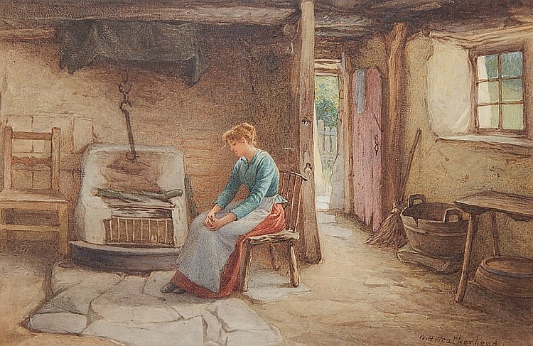 William Harris Weatherhead comparable auction result: william harris weatherhead watercolor