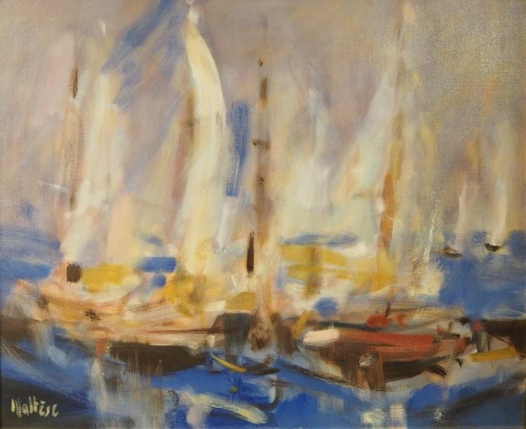 Jean-Pierre Maltese comparable auction result: jean pierre maltese 1946 la course huile sur toile sign e en bas