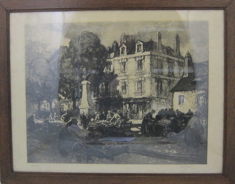 Georges Gobô comparable auction result: georges gobo 1876 1958 sc ne de march gravure num rot e 48 100 sign e en bas droite dans la marge 43 x 54 cm