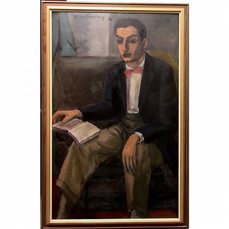 William Walton Armstrong comparable auction result: william walton armstrong canadian 1919 1998 portrait of a seated man oil on board signed and dated 46 top left 48 x 29 121 9 x 73 7 cm