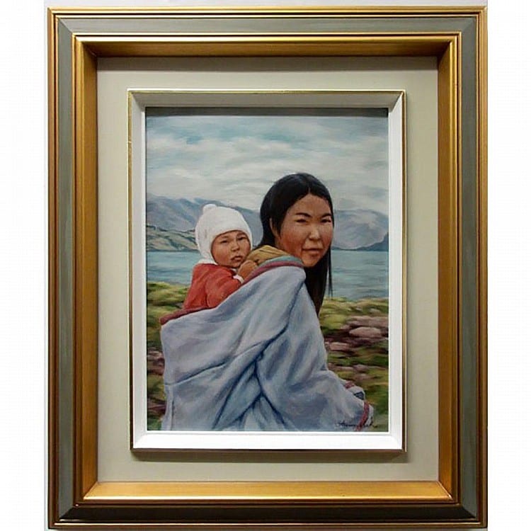 Anna T. Noeh comparable auction result: anna t noeh canadian 1926 mother and child oil on card signed lower right 16 x 12 40 6 x 30 5 cm