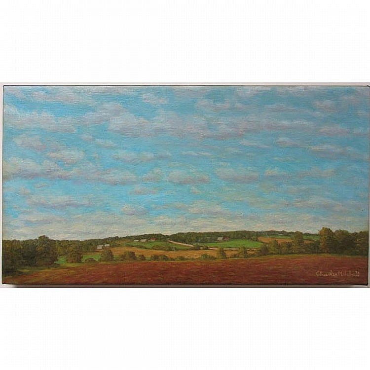 charles mitchell canadian 1947 newmarket farm lands ont oil on canvas signed lower right signed and titled verso unframed stretcher only 14 x 26 35 6 x 66 cm · Waddington's · 2015-10-22 Charles Mitchell comparable auction result: charles mitchell canadian 1947 newmarket farm lands ont oil on canvas signed lower right signed and titled verso unframed stretcher only 14 x 26 35 6 x 66 cm