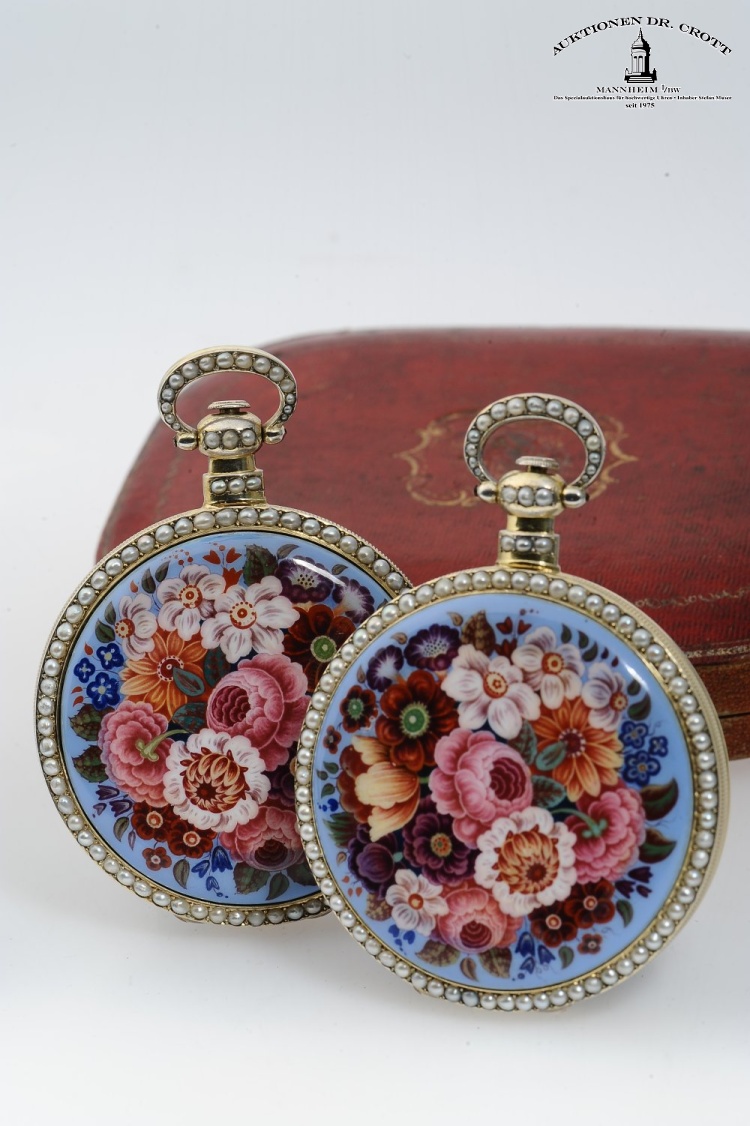 Leo Juvet, Fleurier, Case Nos. 6765 and 6765^, 63 mm, 150 und 151 g, circa 1880 sold by Auktionen Dr. Crott, lot 112 — auction record photograph