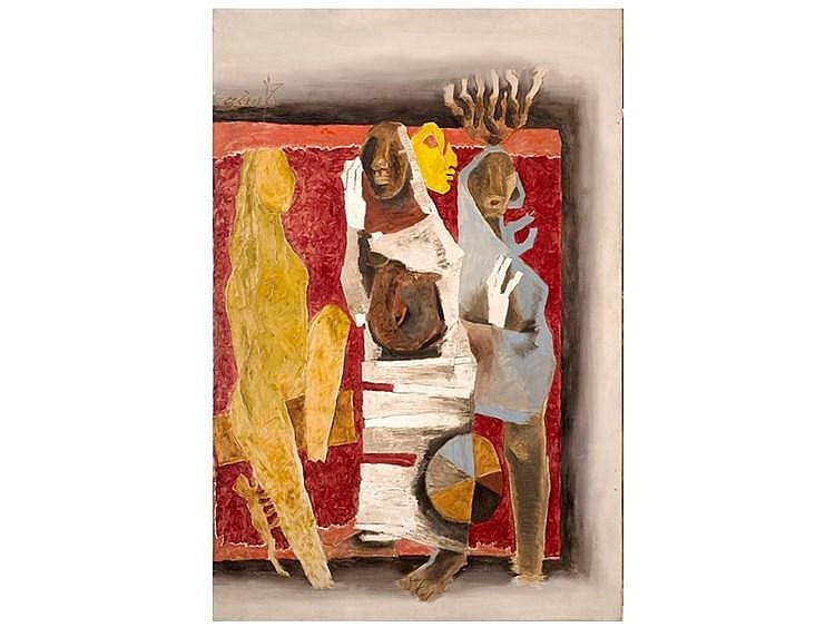 Maqbool Fida Husain 1913 - 2011 Maya comparable sale