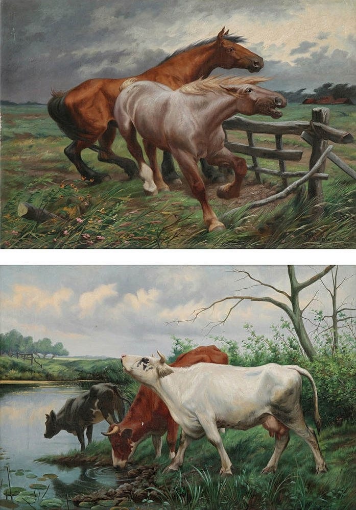 Jef van Leemputten comparable auction result: jef van leemputten 1865 1948
