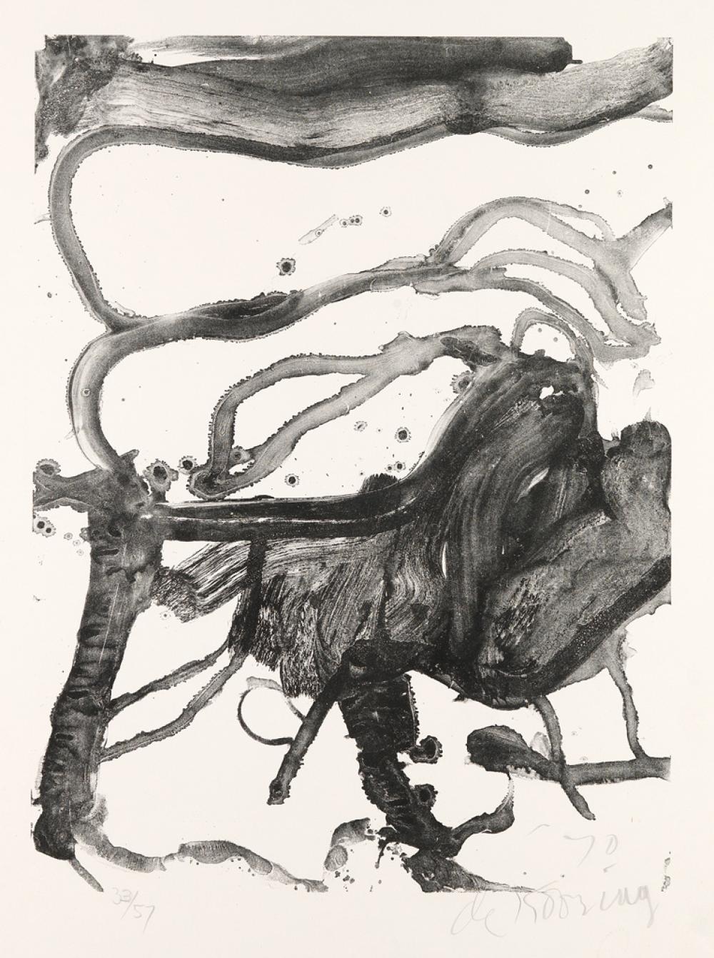 WILLEM DE KOONING High School Desk. sold by Swann Auction Galleries, lot 7 — auction record photograph