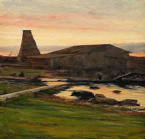 Gottfrid Kallstenius comparable auction result: gottfrid kallstenius 1861 1943 smedjan signerad