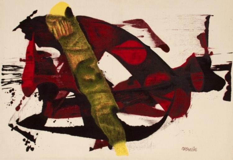 Jean Corbassiere comparable auction result: jean corbassiere 1925 composition abstraite