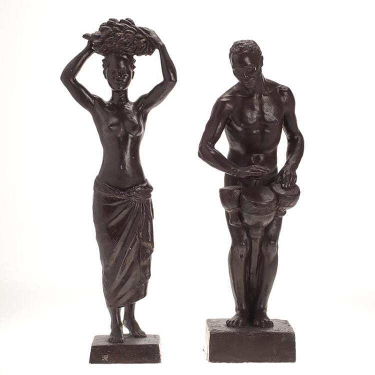 Jean-Marie Camus comparable auction result: jean marie camus pair sculptures
