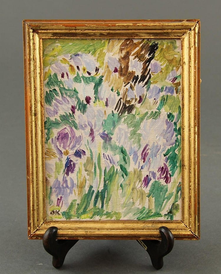 Ole Kielberg comparable auction result: ole kielberg 1911 1985 komposition med iris