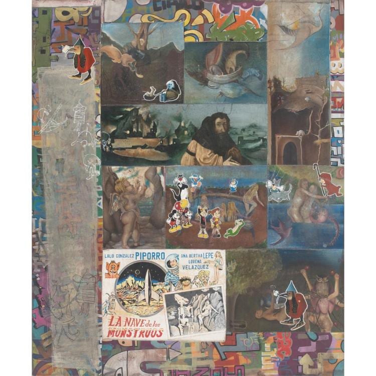 Armando Romero comparable auction result: armando romero la nave de los monstruos 2011 leo sobre lienzos unidos 180 x 150 cm con certificado