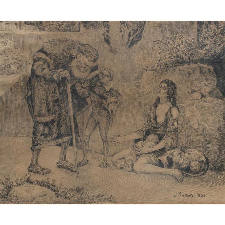julio ruelas caridad firmado y fechado 1906 l piz cont sobre papel 41 x 50 cm · Morton Subastas · 2015-11-12 Julio Ruelas comparable auction result: julio ruelas caridad firmado y fechado 1906 l piz cont sobre papel 41 x 50 cm