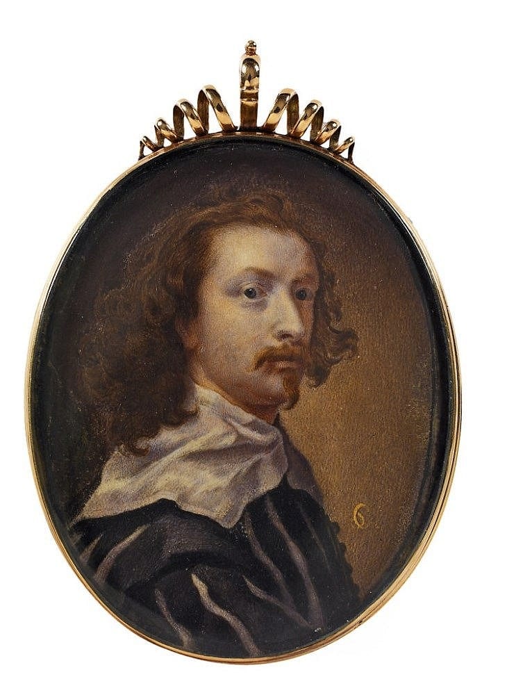 Christian (1676/1732) Richter comparable auction result: a portrait miniature of anthonys van dyck