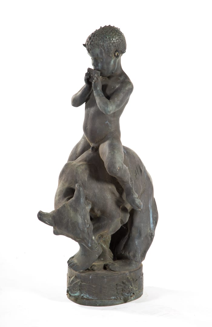 bronze faun and bear figural fountain · Alex Cooper · 2015-11-07 Frederick Roth comparable auction result: bronze faun and bear figural fountain