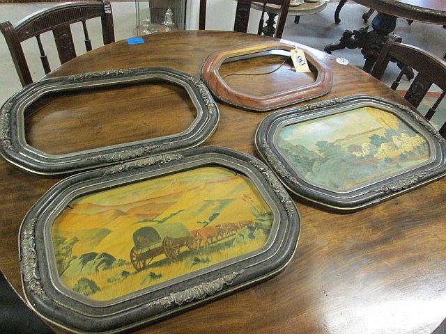 4 Edwardian Picture Frames sold by Dales Bros Auctioneers, lot 130 — auction record photograph