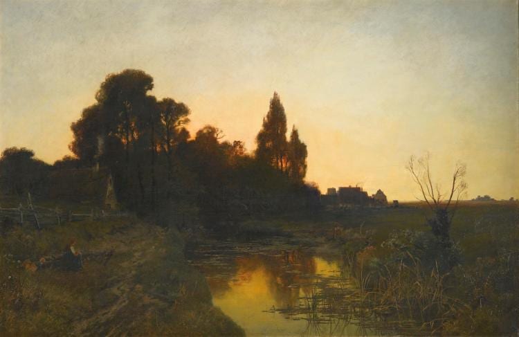 AUGUST FINK | In the Quiet of the Evening sold by Sotheby's, lot 296 — auction record photograph