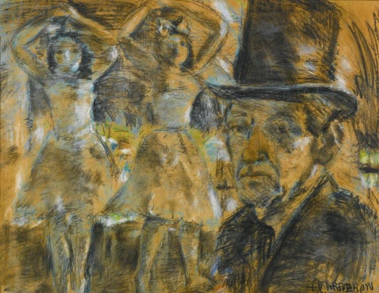Armando Reverón comparable auction result: armando rever n 1889 1954 autorretrato con sombrero pump