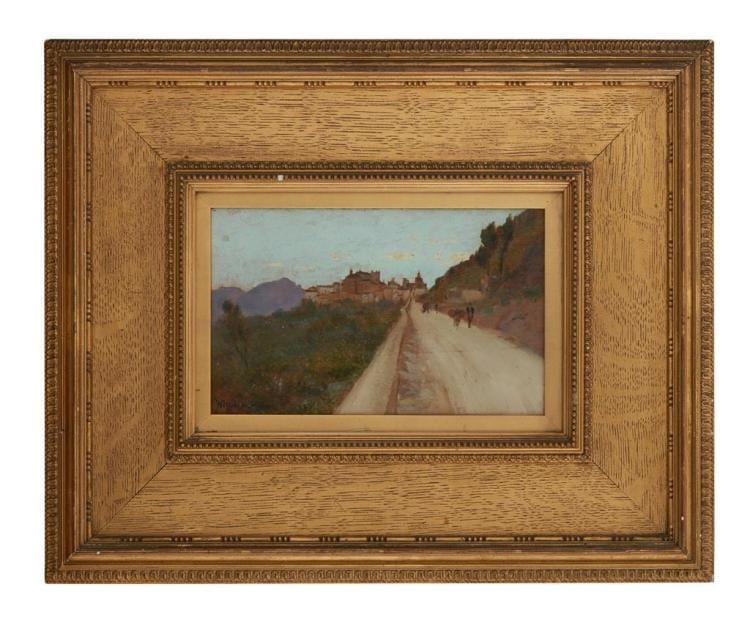 William Heath Wilson comparable auction result: william heath wilson scottish 1849 1927 the road to monreale palermo 13cm x 20cm 5in x 8in