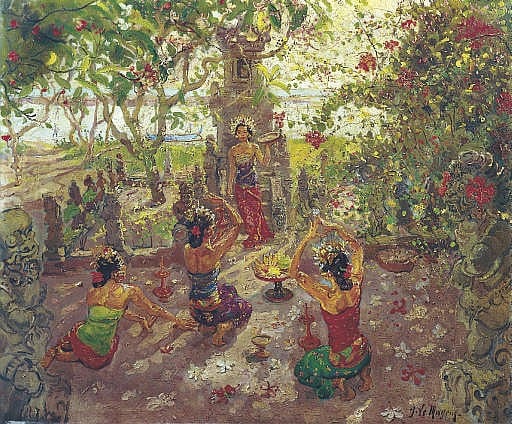 women with offerings · Christie's · 2007-11-25 Jean LeMayeur comparable auction result: women with offerings
