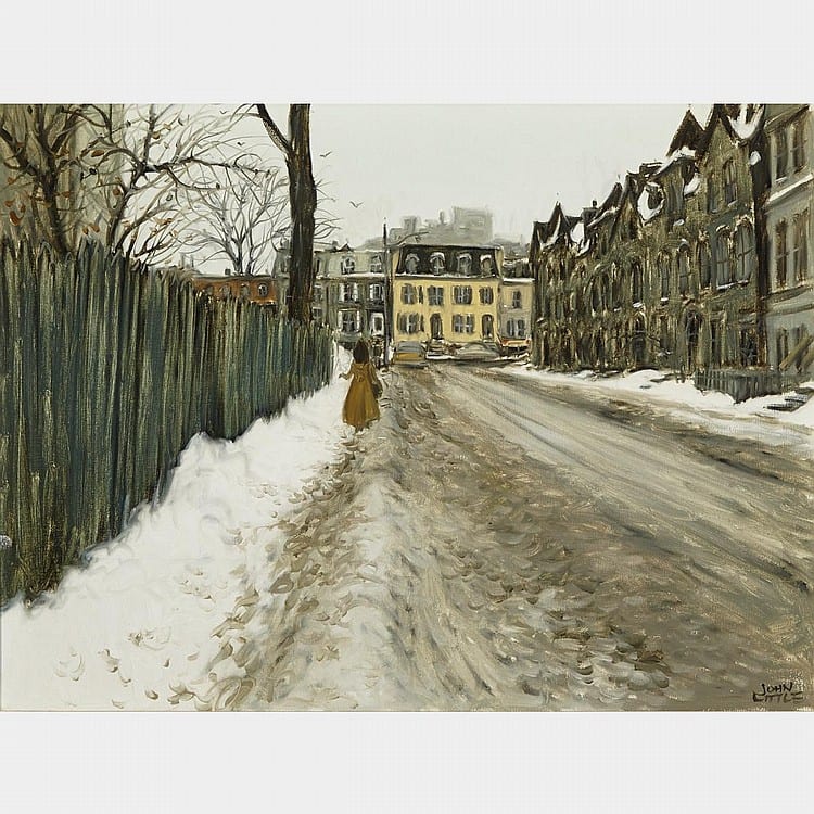 john geoffrey caruthers little r c a return of the birds to baile street oil on canvas 18 ins x 24 ins 45 7 cms x 61 cms · Waddington's · 2015-11-23 John Caruthers Little comparable auction result: john geoffrey caruthers little r c a return of the birds to baile street oil on canvas 18 ins x 24 ins 45 7 cms x 61 cms