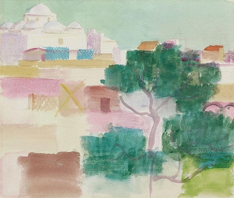Louis René Moilliet comparable auction result: louis ren moilliet sidi mares 1920