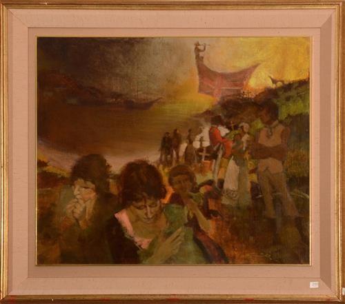 max gosewinckel 1921 2009 under governor arthur philip s watch sydney cove oct 1788 66 x 79cm · Lawsons · 2015-11-15 Max Gosewinckel comparable auction result: max gosewinckel 1921 2009 under governor arthur philip s watch sydney cove oct 1788 66 x 79cm