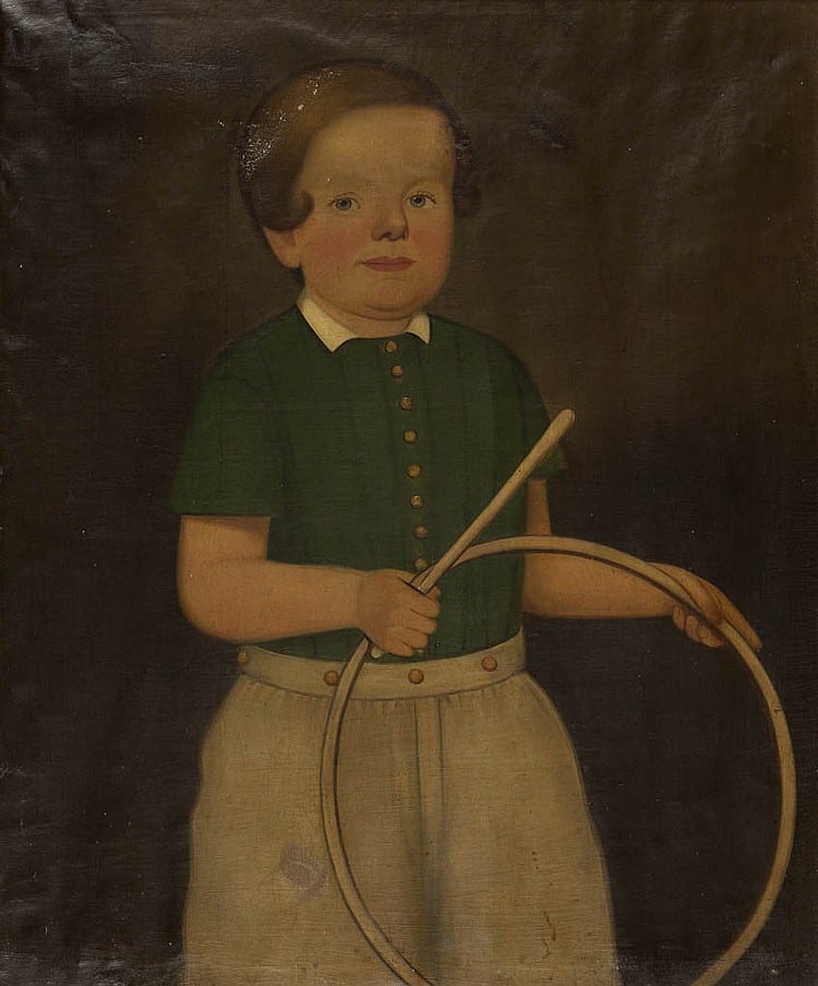 William W. Kennedy comparable auction result: william w kennedy 1817 1870 attributed folk art portrait of a boy
