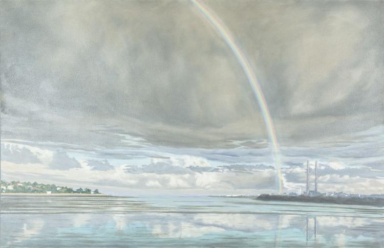 John Kirwan comparable auction result: jack kirwan b 1956 rainbowoil on canvas